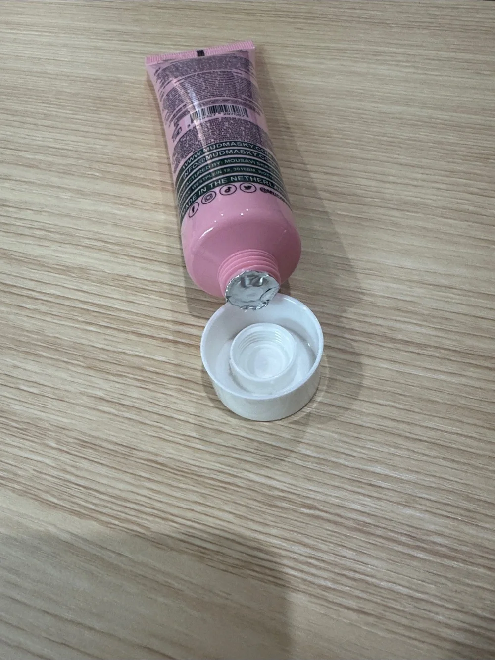 MUDMASKY Pearl Polish Superglow Pink Clay Mask - Soft Pink